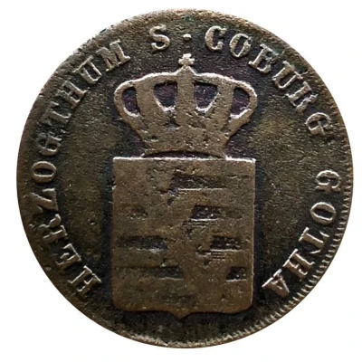 1 Pfennig - Ernest I front