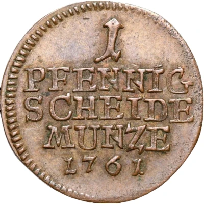 1 Pfennig - Francis Josias back