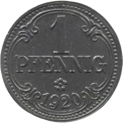 1 Pfennig - Frankenthal back