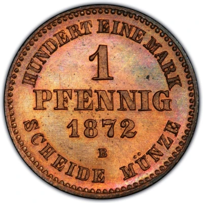 1 Pfennig - Frederick Francis II back