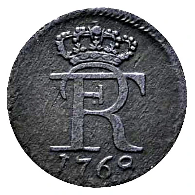 1 Pfennig - Frederick II front