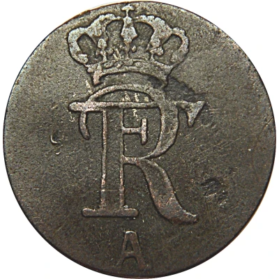 1 Pfennig - Frederick II front