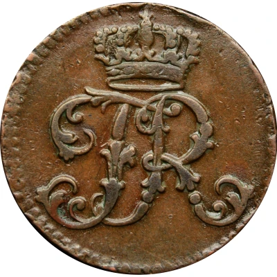 1 Pfennig - Frederick II front