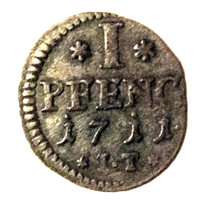 1 Pfennig - Frederick II back