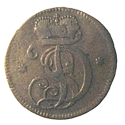 1 Pfennig - Frederick II front