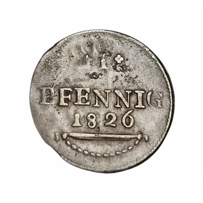 1 Pfennig - Frederick I back