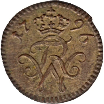 1 Pfennig - Frederick William II front