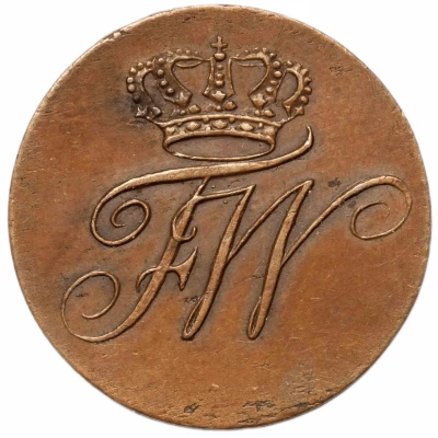 1 Pfennig - Frederick William II front