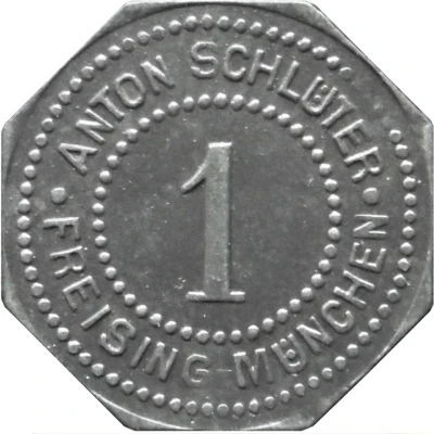 1 Pfennig - Freising-München (Anton Schlüter) ND front