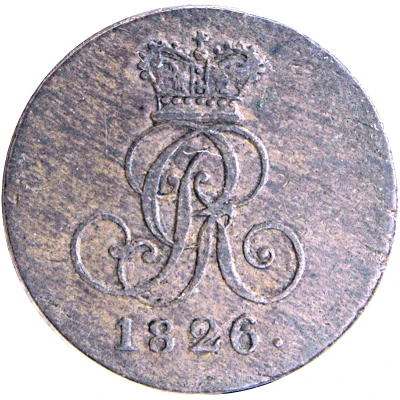 1 Pfennig - George IV front