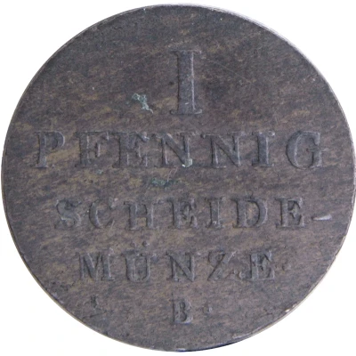 1 Pfennig - George IV back