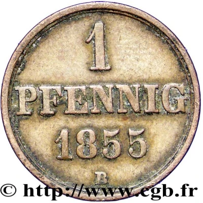 1 Pfennig - George V back