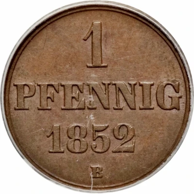 1 Pfennig - George V back