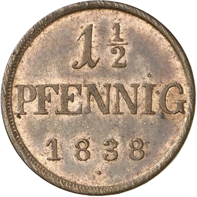 1½ Pfennig - George back