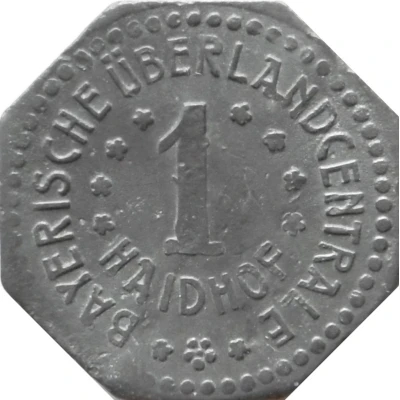 1 Pfennig - Haidhof (Bayerische Überlandcentrale) ND front