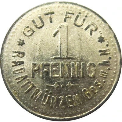 1 Pfennig - Hamburg ND back