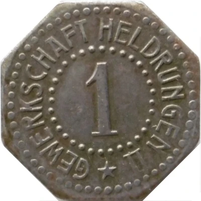 1 Pfennig - Heldrungen (Gewerkschaft Heldrungen II) ND front