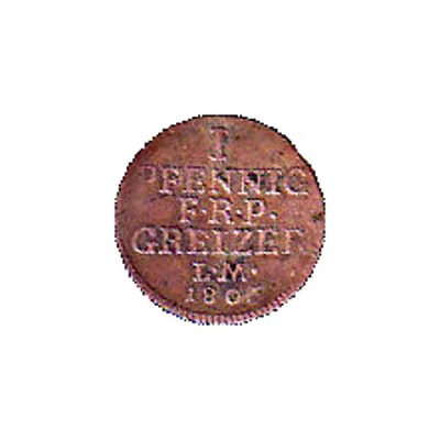 1 Pfennig - Henry XIII back