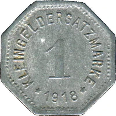 1 Pfennig - Hof back