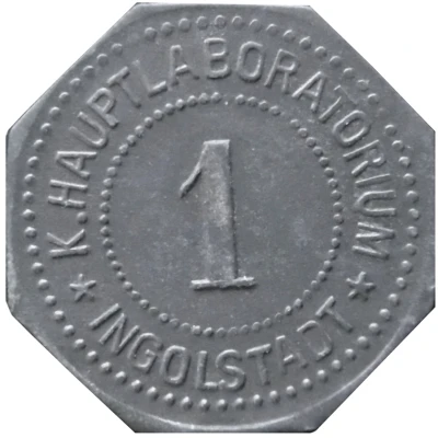 1 Pfennig - Ingolstadt (K. Hauptlaboratorium) ND front