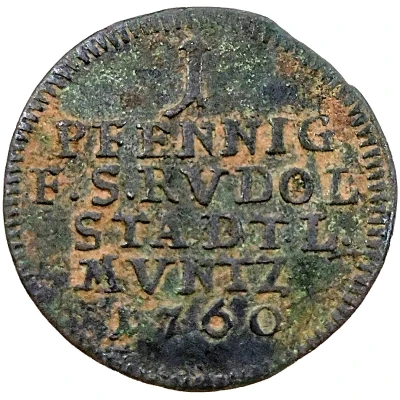 1 Pfennig - John Frederick back