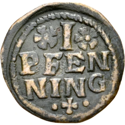 1 Pfennig - John Jakob Blarer of Watensee back