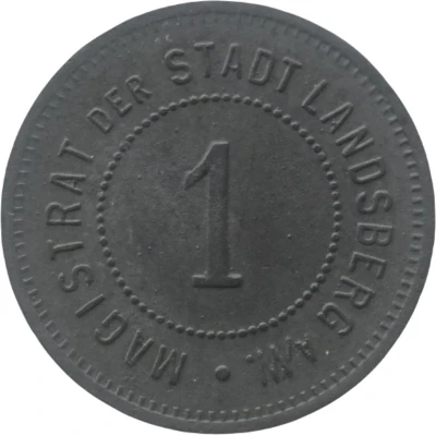 1 Pfennig - Landsberg an der Warthe ND front