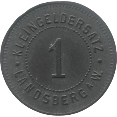 1 Pfennig - Landsberg an der Warthe ND back