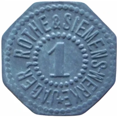 1 Pfennig - Leipzig (Jäger, Rothe and Siemens-Werke) ND back