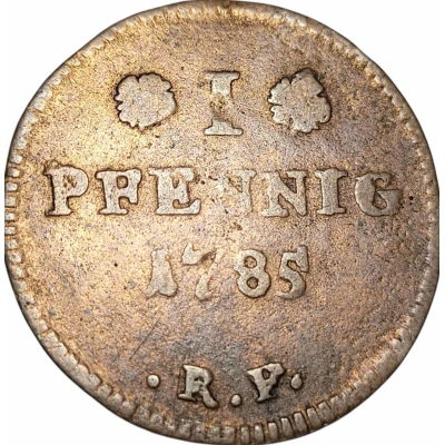 1 Pfennig - Louis IX back