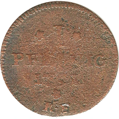 1 Pfennig - Louis IX back