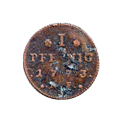 1 Pfennig - Louis IX back