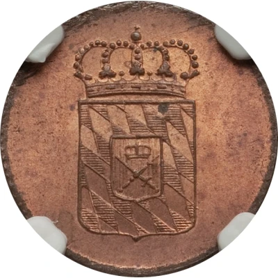 1 Pfennig - Louis I front