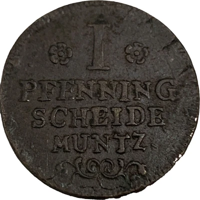 1 Pfennig - Louis Rudolph back