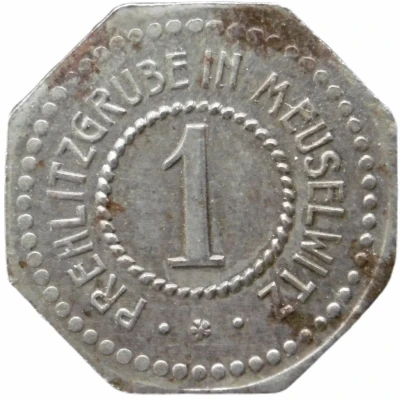 1 Pfennig - Meuselwitz (Prehlitzgrube) ND front