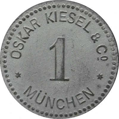 1 Pfennig - München (Oskar Kiesel and Cº) ND front