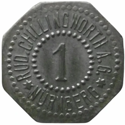 1 Pfennig - Nürnberg (Rud. Chillingworth A.G.) ND front