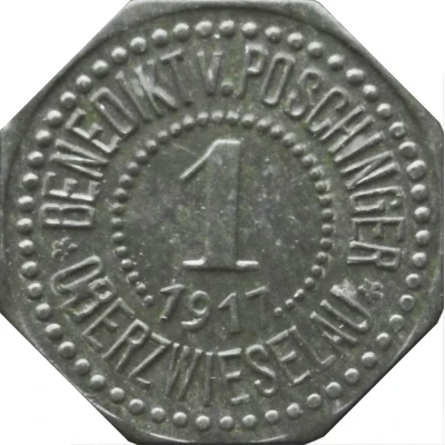 1 Pfennig - Oberzwieselau Benedikt v. Poschinger front