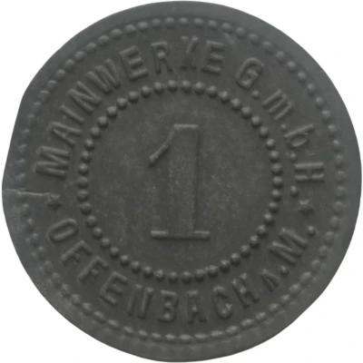 1 Pfennig - Offenbach (Mainwerke G.m.b.H.) ND back