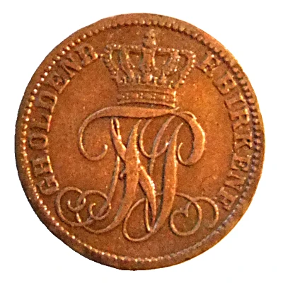 1 Pfennig - Paul Frederick August front