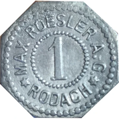 1 Pfennig - Rodach (Max Roesler A. G.) ND front