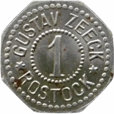 1 Pfennig - Rostock (Gustav Zeeck) ND front