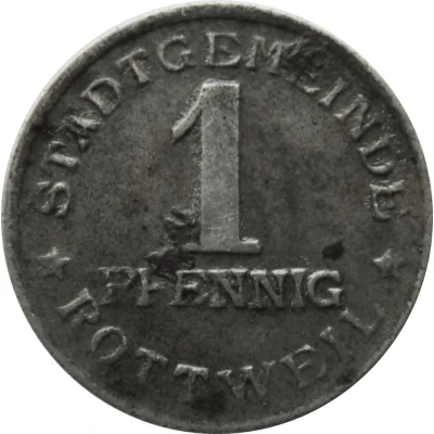 1 Pfennig - Rottweil front