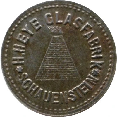 1 Pfennig - Schauenstein H. Heye Glasfabrik front