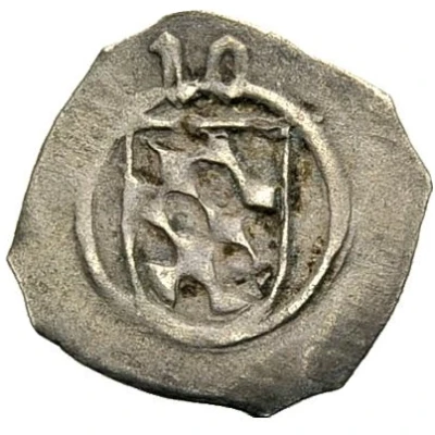 1 Pfennig "Schwarzpfennig" - Louis III, John of Neumarkt and Otto I of Pfalz-Mosbach ND front