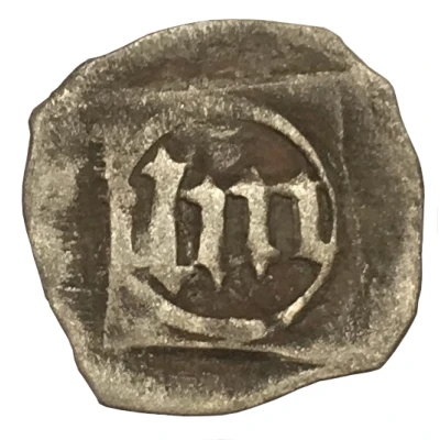 1 Pfennig "Schwarzpfennig" - Louis III, John of Neumarkt and Otto I ND back