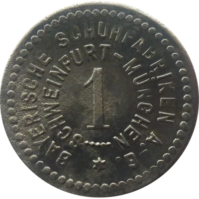 1 Pfennig - Schweinfurt (Bayrische Schuhfabriken A.-G.) ND front