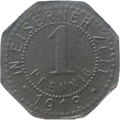 1 Pfennig - Tilsit back