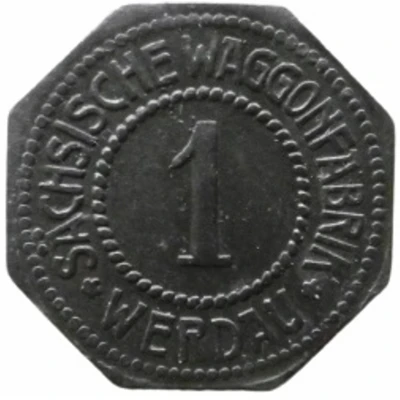 1 Pfennig - Werdau (Sächsische Waggonfabrik) ND front