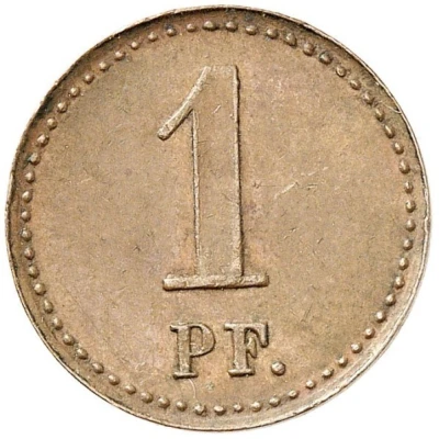 1 Pfennig - Wilhelm I Pattern ND back